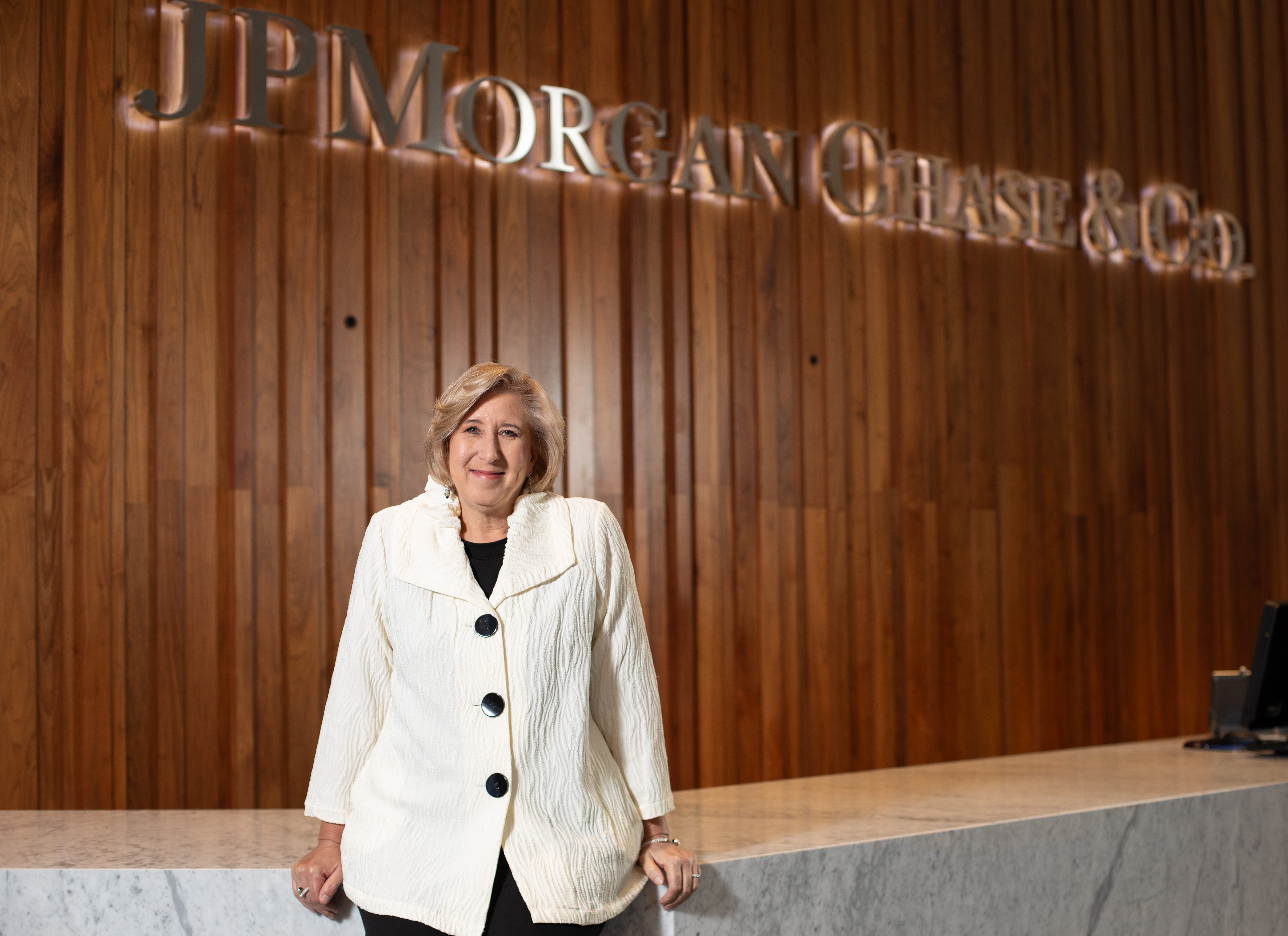 Corrine Burger, managing director and Columbus market leader for JPMorgan Chase & Co., is the 2023 CEO of the Year winner in the Large For-Profit category.